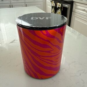 Diane Von Furstenberg Vibrant Pink and Orange Canister